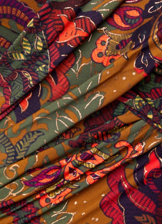 Miraclesuit Perissa Revele corrigerend badpak met plooidetail - detail 3 cognac