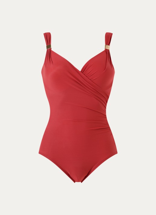 Miraclesuit Siren corrigerend badpak - voorkant 2 steenrood