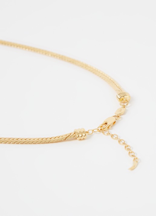 Missoma Camail ketting verguld - detail 2 goud