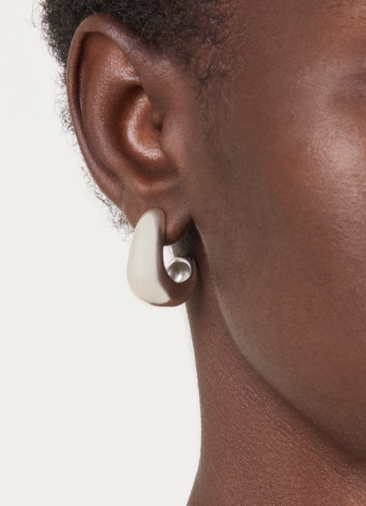 Missoma Dome Medium oorstekers - voorkant 4 zilver