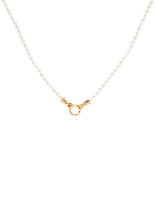 Missoma Harris Reed In Good Hands kralenketting verguld
