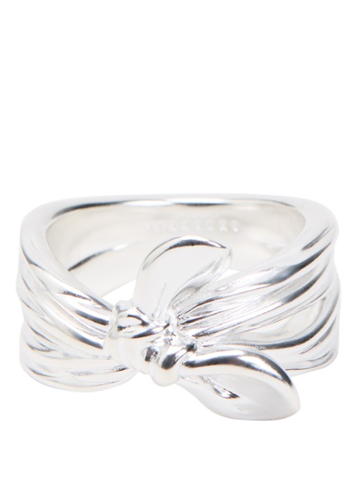 Missoma Markgong Bow ring - voorkant 3 zilver