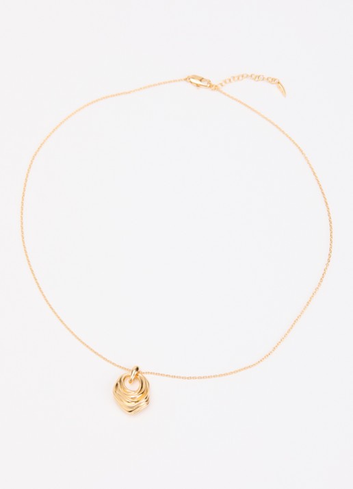 Missoma Markgong ketting verguld - detail 2 goud