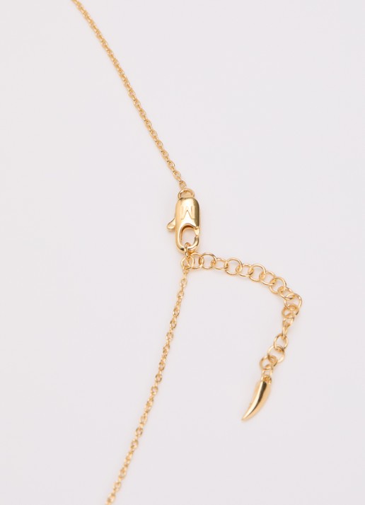 Missoma Markgong ketting verguld - detail 3 goud