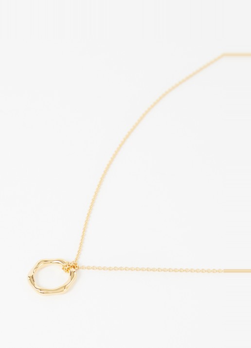 Missoma Mini Molton ketting verguld - detail 3 goud