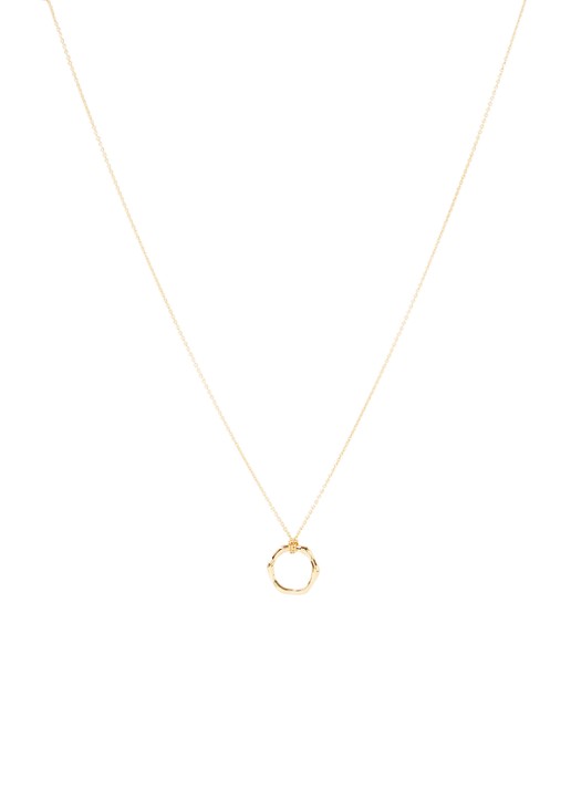 Missoma Mini Molton ketting verguld - voorkant goud