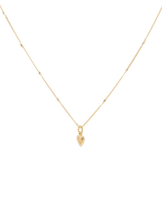 Missoma Mini Rigde Heart ketting verguld