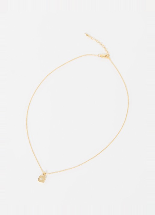 Missoma Mini Star Ridge ketting verguld - detail 3 goud