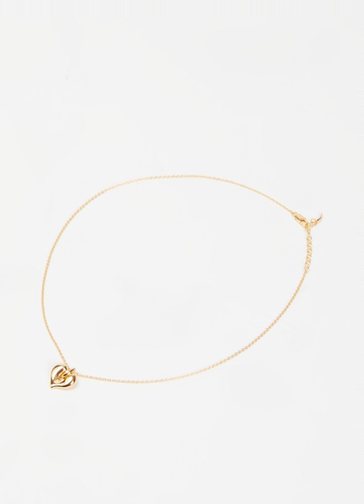 Missoma Molten Heart ketting verguld - detail goud