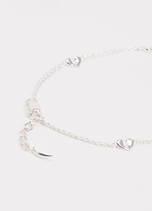 Missoma Molten Heart Mini armband van zilver - detail 3 zilver