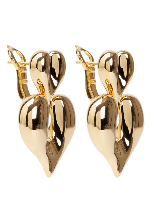 Missoma Molten Heart Statement oorstekers verguld