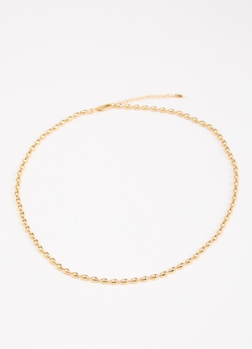 Missoma Molten Olive ketting  - detail goud