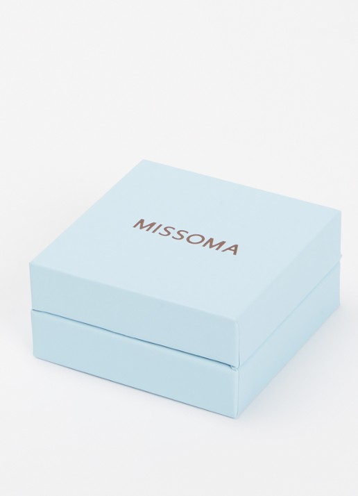 Missoma Molten Snow Medium verguld met zirkonia - detail 4 goud