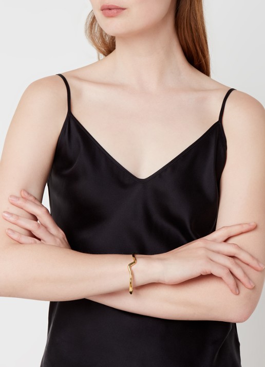 Missoma Molton Wave bangle verguld - voorkant 2 goud