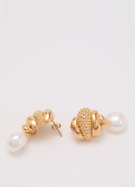 Missoma Oorstekers verguld - detail goud