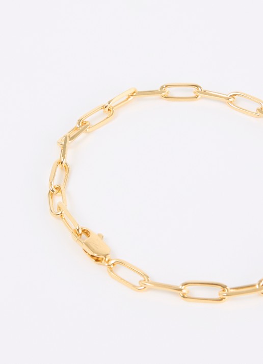 Missoma Paperclip armband verguld - detail 3 goud