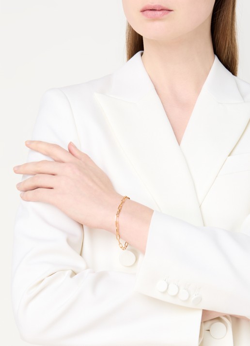 Missoma Paperclip armband verguld - voorkant 2 goud
