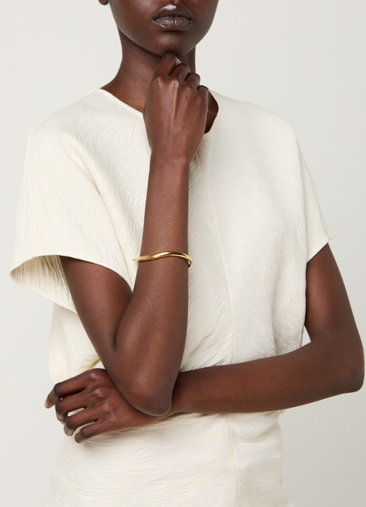 Missoma Savi bangle verguld - voorkant 4 goud