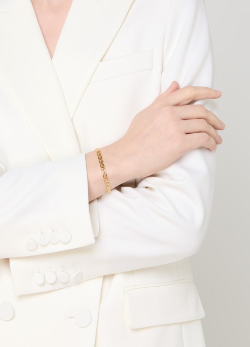 Missoma Timepiece armband verguld - voorkant 4 goud