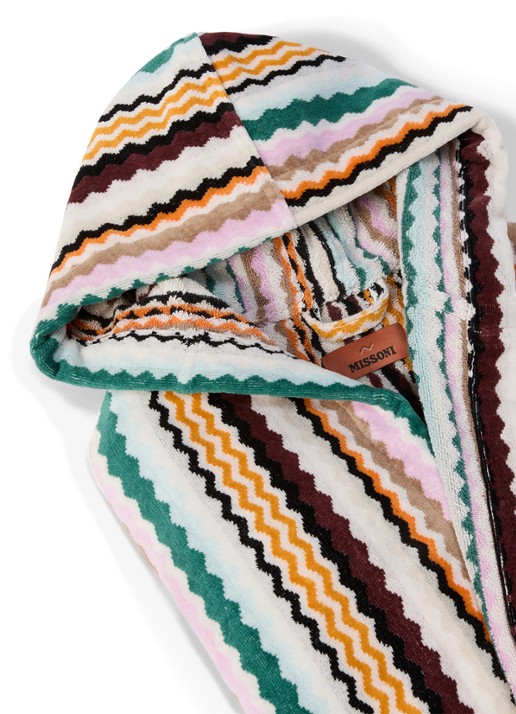 Missoni Aura badjas met opgestikte zakken - unisex - voorkant 2 groen