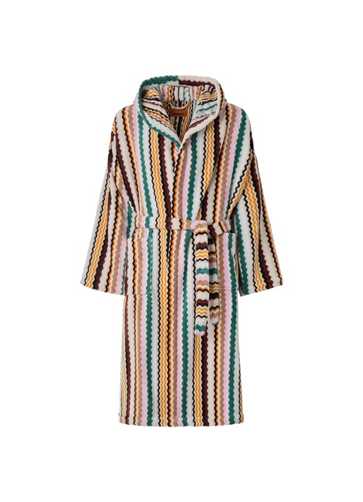 Missoni Aura badjas met opgestikte zakken - unisex - voorkant 3 groen