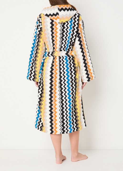 Missoni Badjas van katoen - unisex - achterkant zwart