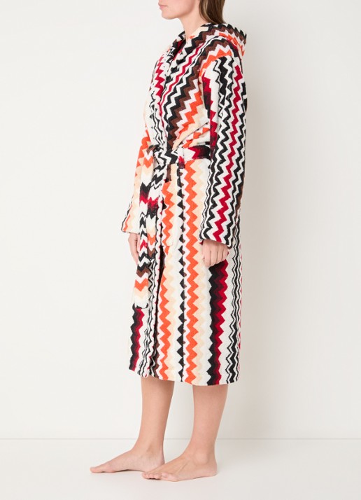 Missoni Badjas van katoen - unisex - voorkant 4 multicolor