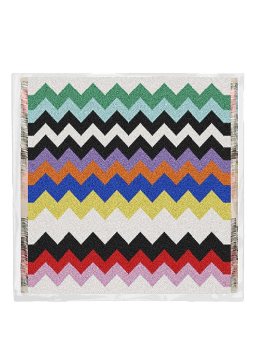 Missoni Best gastendoek - 30 x 30 cm set van 6 in geschenkverpakking - voorkant 2 beige
