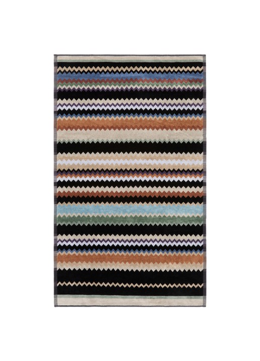 Missoni Curt badhanddoek - 60 x 100 cm - voorkant 2 zwart