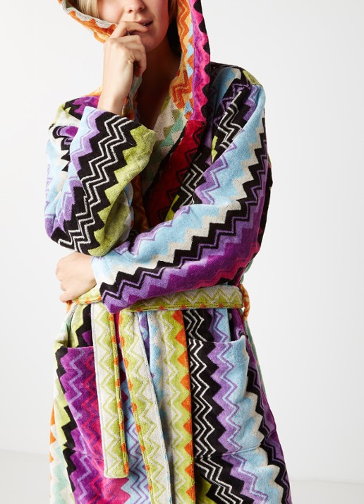 Missoni Giacomo badjas - unisex - detail 2 roze