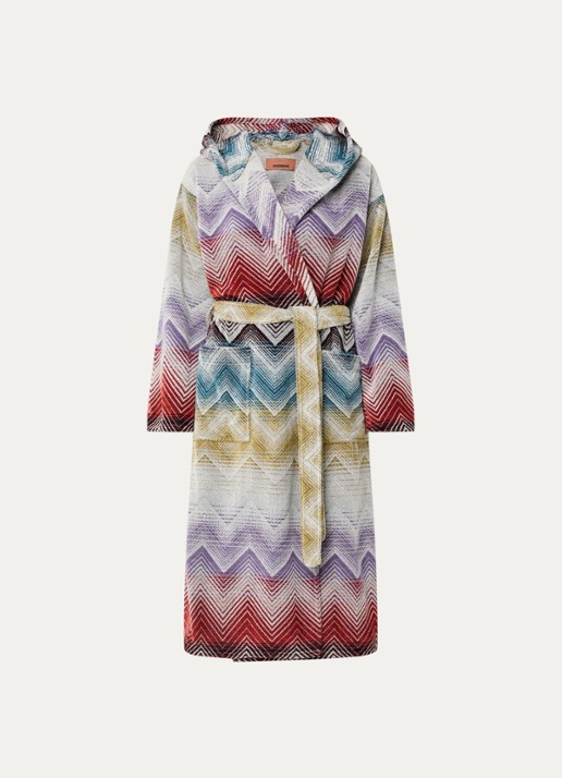 Missoni Marea badjas met opgestikte zakken - unisex - voorkant 5 multicolor