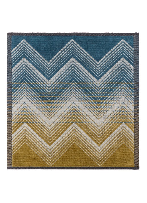 Missoni Marea gastendoek - 30 x 30 cm set van 6 in geschenkverpakking - achterkant 4 bruin