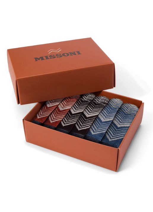 Missoni Marea gastendoek - 30 x 30 cm set van 6 in geschenkverpakking