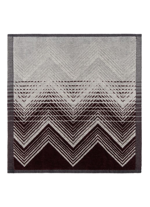 Missoni Marea gastendoek - 30 x 30 cm set van 6 in geschenkverpakking - voorkant 2 bruin