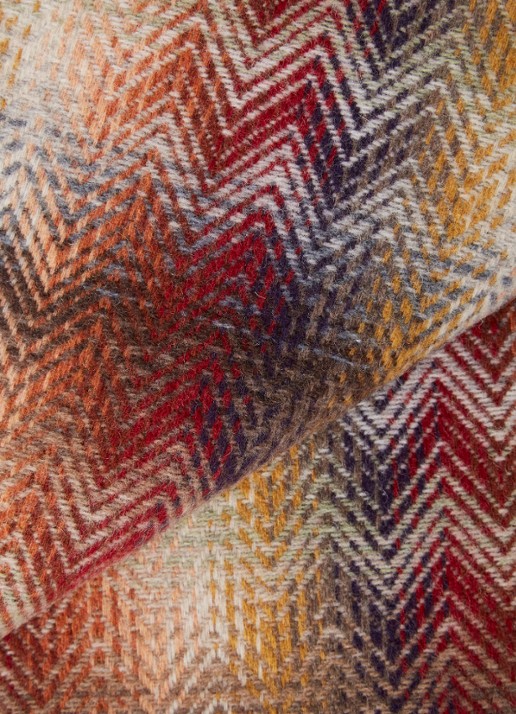 Missoni Montgomery plaid in wolblend  - detail 3 steenrood