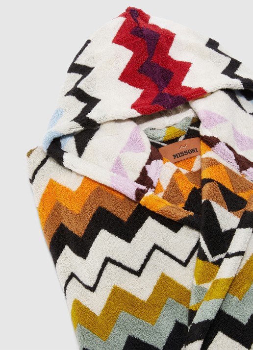 Missoni Murrina badjas met opgestikte zakken - unisex - voorkant 4 multicolor