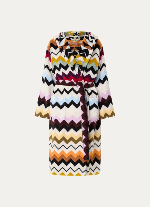 Missoni Murrina badjas met opgestikte zakken - unisex - voorkant 5 multicolor