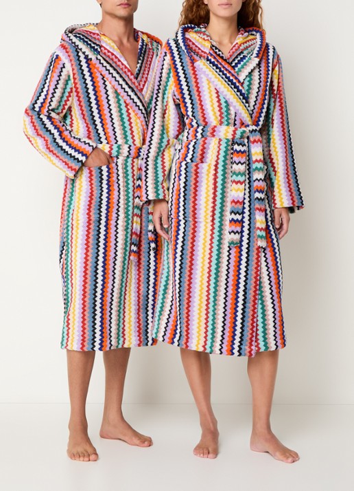 Missoni Riverbero badjas van katoen - unisex - voorkant 4 multicolor