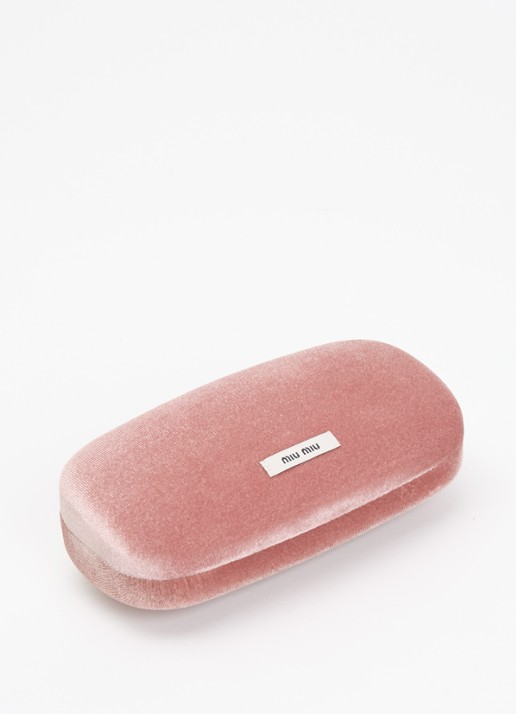 Miu Miu Butterfly zonnebril MU10YS - detail 4 donkerbruin