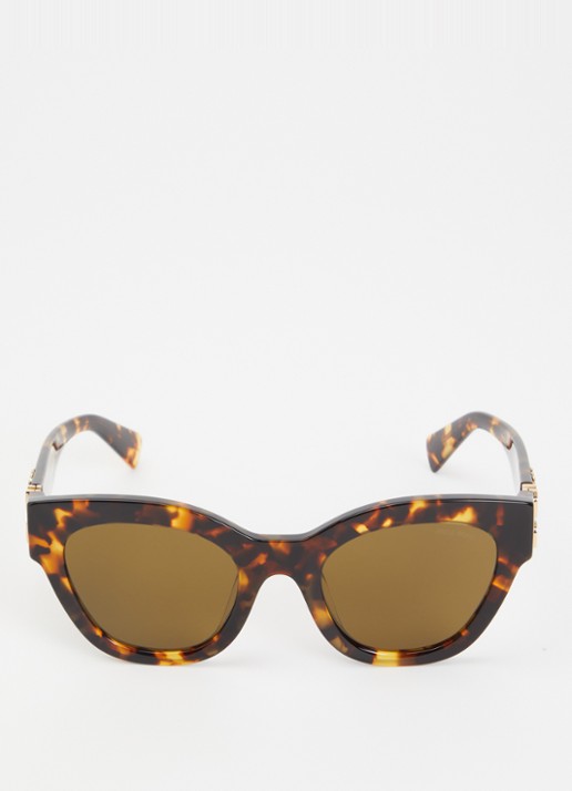 Miu Miu Cat eye zonnebril MU 01YS - detail hazelnootbruin