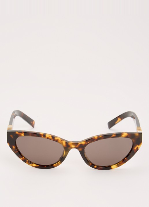 Miu Miu Cat Eye zonnebril MU A04S - detail donkerbruin