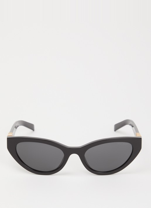 Miu Miu Cat Eye zonnebril MU A04S - detail zwart