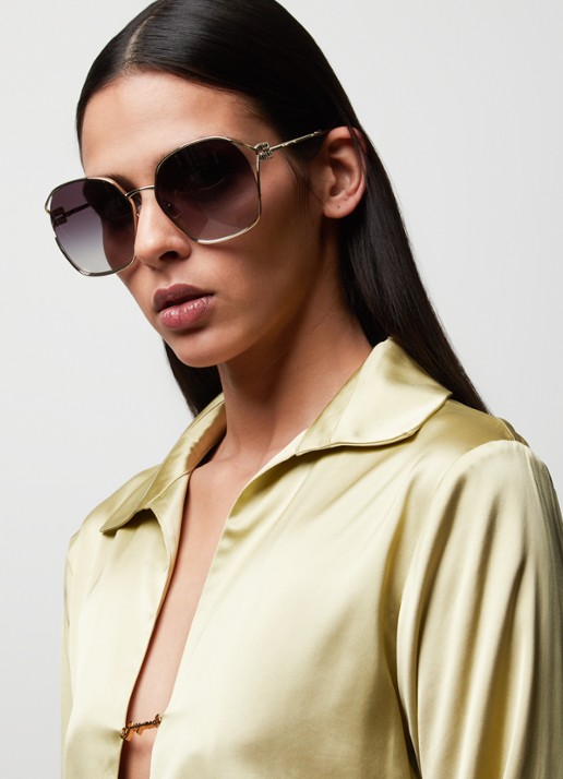 Miu Miu Miu Miu *MU 52WS  GLD SHN BLU - voorkant 3 goud