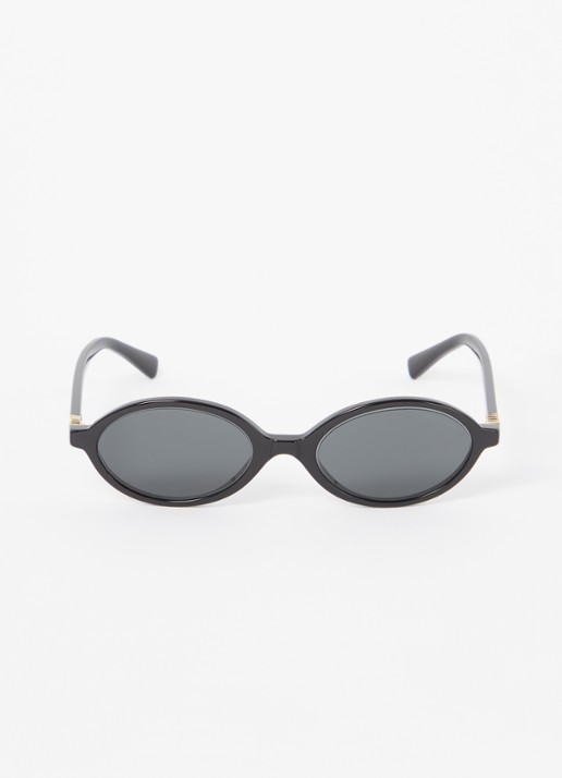 Miu Miu Retro zonnebril MU 04ZS - detail zwart