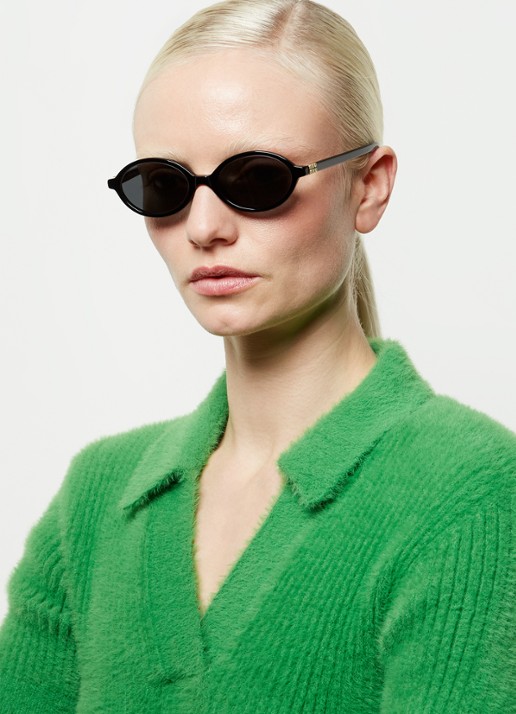 Miu Miu Retro zonnebril MU 04ZS - voorkant 5 zwart
