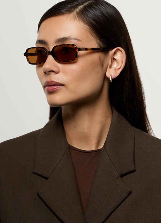 Miu Miu Retro zonnebril MU 11ZS - voorkant 2 bruin
