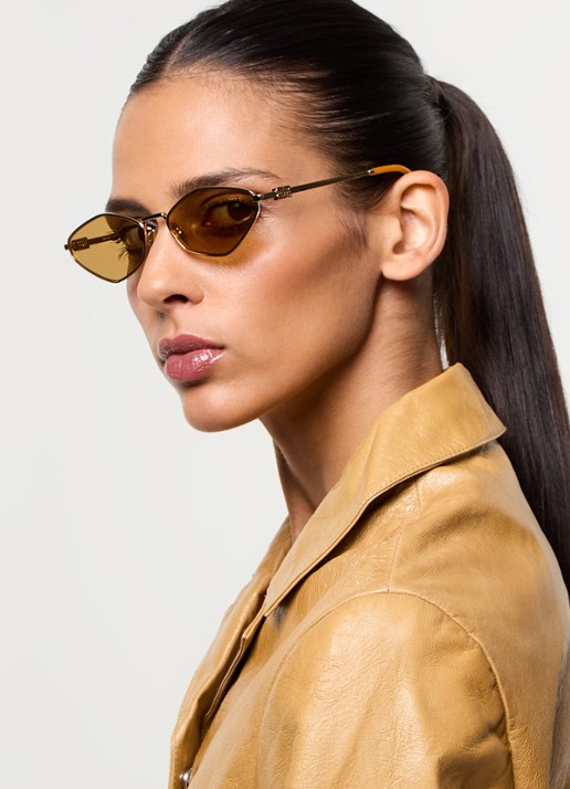 Miu Miu Retro zonnebril MU 56ZS - voorkant 2 goud