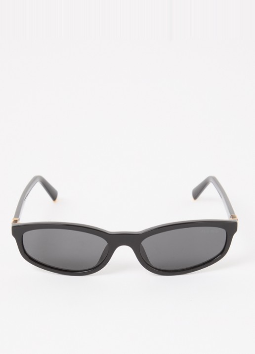 Miu Miu Retro zonnebril MU A06S - detail zwart