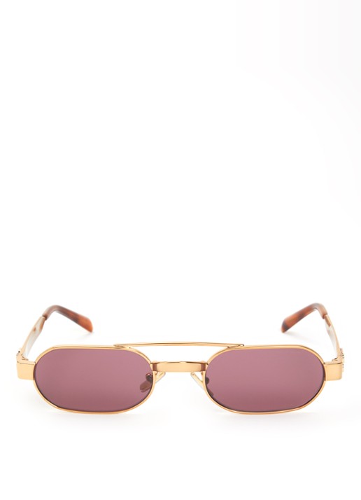 Miu Miu Retro zonnebril MU B52S - detail goud
