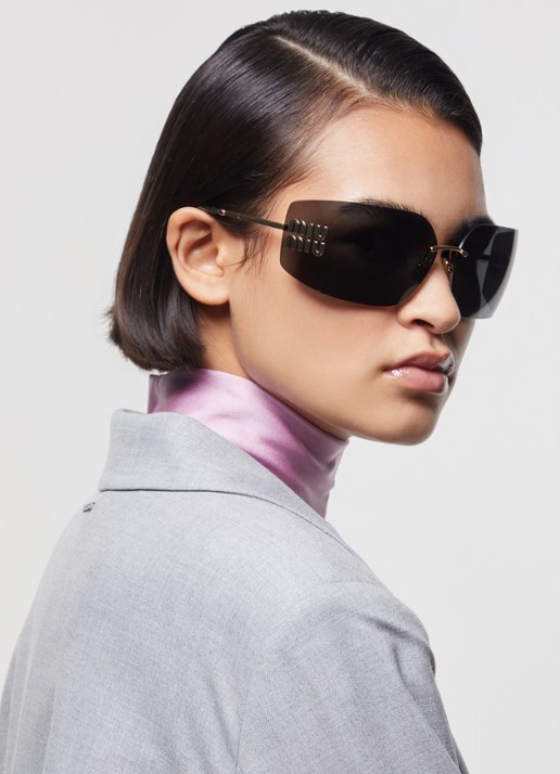 Miu Miu Runway zonnebril MU 54YS - voorkant 5 goud